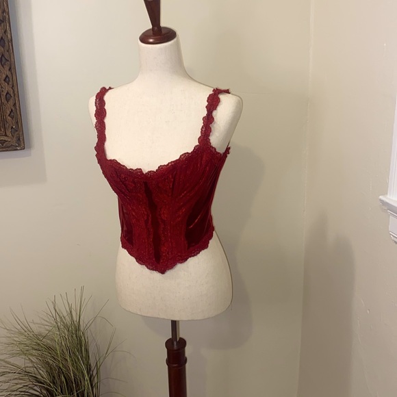 Red bustier. Valentine’s Red. Small - Picture 1 of 7